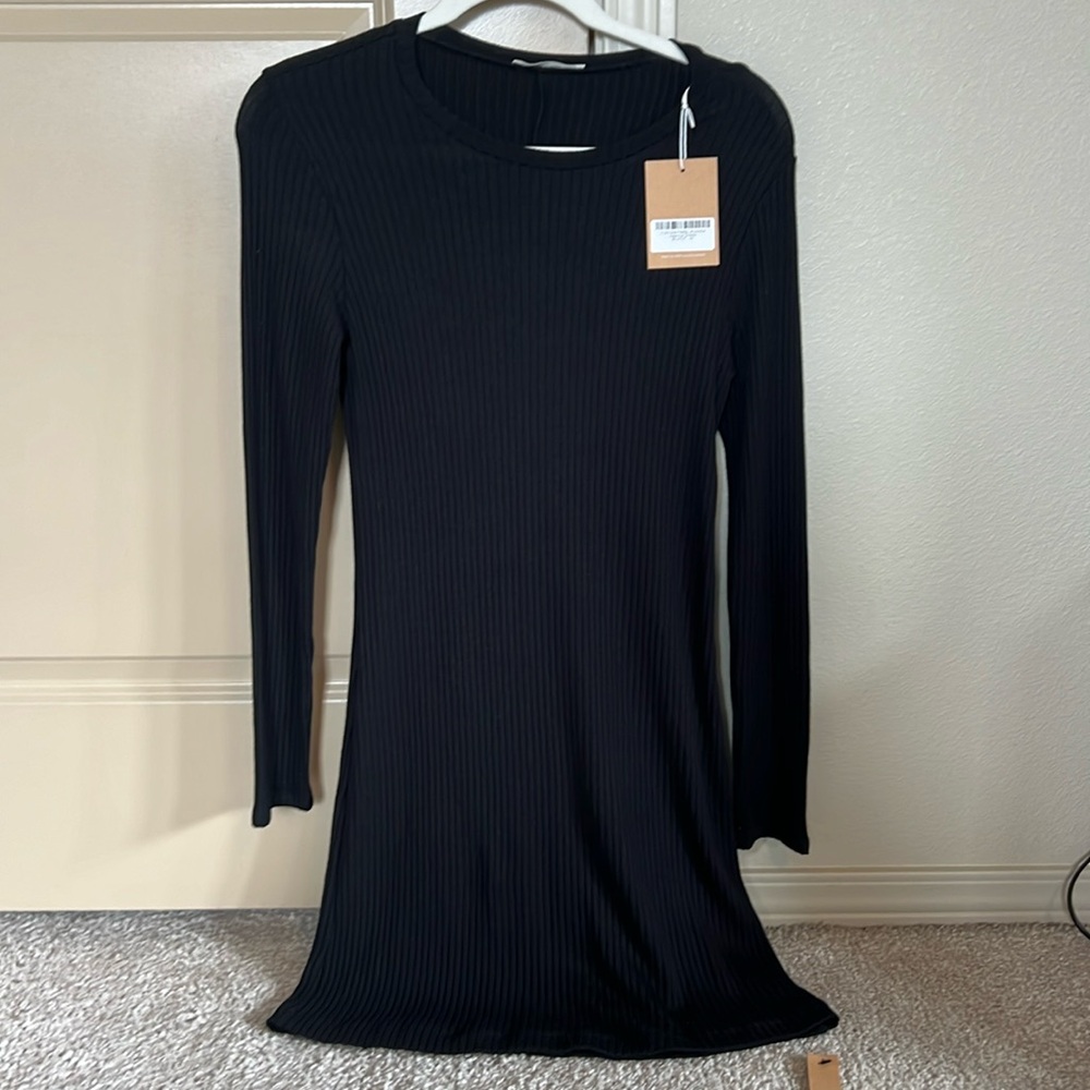 Reformation Jeanne Knit Ribbed Dress